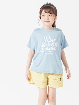 「BREEZE（ブリーズ）の/水陸両用ユーティリティTシャツ_吸汗速乾_UVカット（Tシャツ/カットソー）」を使った、F.O.OnlineStoreさん（キッズ・110cm）の夏コーディネート