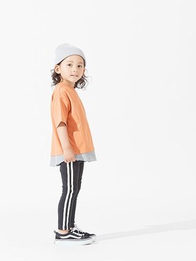 「BREEZE（ブリーズ）のアイテム（ニットキャップ/ビーニー）」を使った、F.O.OnlineStoreさん（キッズ・110cm）の夏コーディネート