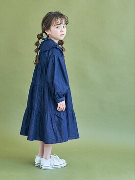 「BREEZE（ブリーズ）のアイテム（ワンピース）」を使った、F.O.OnlineStoreさん（キッズ・110cm）の夏コーディネート