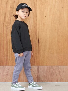「BREEZE（ブリーズ）のアイテム（キャップ）」を使った、F.O.OnlineStoreさん（キッズ・110cm）の秋コーディネート