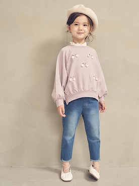 「apres les cours（アプレレクール）のアイテム（帽子）」を使った、F.O.OnlineStoreさん（キッズ・110cm）の秋コーディネート