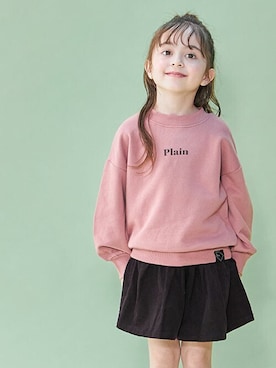 「キュロット」｜「アイテム（スウェット）」を使った、F.O.OnlineStoreさん（キッズ・110cm）の秋コーディネート