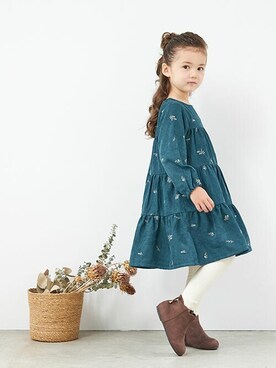 「apres les cours（アプレレクール）のアイテム（ブーツ）」を使った、F.O.OnlineStoreさん（キッズ・110cm）の冬コーディネート