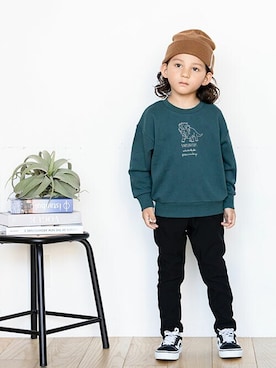 「BREEZE（ブリーズ）のアイテム（ニットキャップ/ビーニー）」を使った、F.O.OnlineStoreさん（キッズ・110cm）の冬コーディネート
