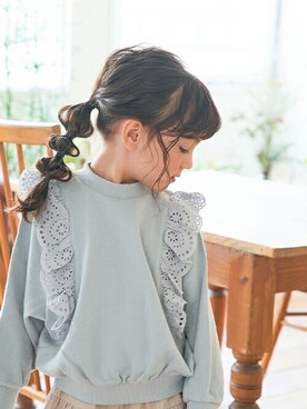 「apres les cours（アプレレクール）のアイテム（スウェット）」を使った、F.O.OnlineStoreさん（キッズ・110cm）の冬コーディネート