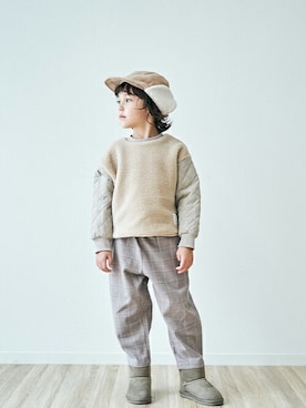 「apres les cours（アプレレクール）のアイテム（帽子）」を使った、F.O.OnlineStoreさん（キッズ・110cm）の冬コーディネート