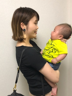 「アイテム（ピアス（両耳用））」を使った、ベビ山さん（レディース・160cm・20代）の夏コーディネート