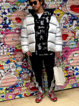 「WACKO MARIA（ワコマリア）のアイテム（Shirts、ブラック系）」を使った、takaさん（メンズ・170cm）の冬コーディネート