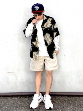 「アロハシャツ」｜Goohy (ぐーひー)さん（メンズ・170cm）の秋コーディネート