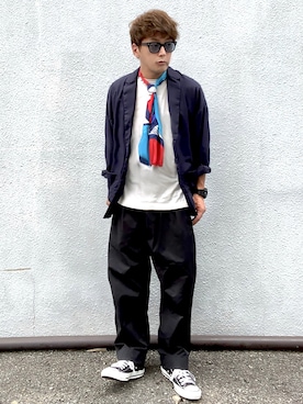 「Yves Saint Laurent（イヴサンローラン）のアイテム（財布/小物）」を使った、Goohy (ぐーひー)さん（メンズ・170cm）の秋コーディネート