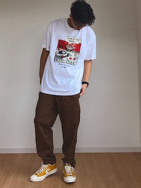 「challenger」｜服部裕太さん（メンズ・170cm）の夏コーディネート