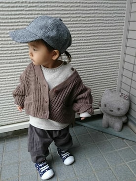-eeeちゃん-さん（キッズ・80cm）の秋コーディネート