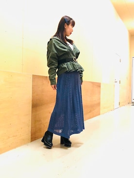 「DAISY MERRY（デイジーメリー）のアイテム」を使った、NOZOMINさん（レディース・158cm）の春コーディネート