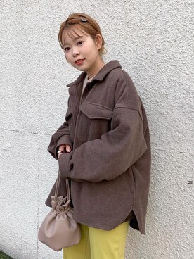 「Kastane（カスタネ）のアイテム（リング）」を使った、みいたろうさん（レディース・159cm）の冬コーディネート