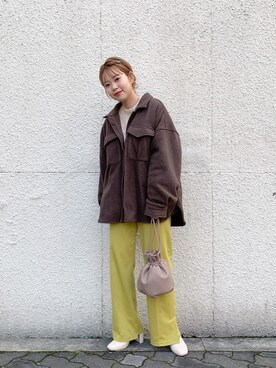 「LOWRYS FARM（ローリーズファーム）のストレッチヒールブーツ　851418（ブーツ）」を使った、みいたろうさん（レディース・159cm）の冬コーディネート