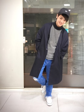 河崎良侑(りょう)さん（メンズ・166cm）の冬コーディネート