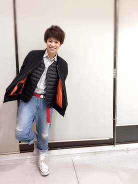 河崎良侑(りょう)さん（メンズ・166cm）の冬コーディネート