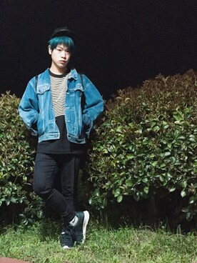 河崎良侑(りょう)さん（メンズ・166cm）の春コーディネート