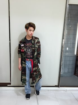 河崎良侑(りょう)さん（メンズ・166cm）の春コーディネート