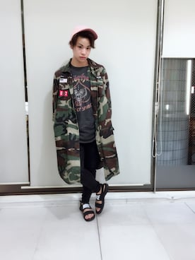 河崎良侑(りょう)さん（メンズ・166cm）の春コーディネート