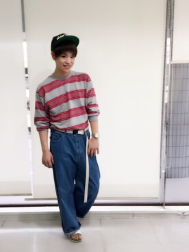 河崎良侑(りょう)さん（メンズ・166cm）の春コーディネート