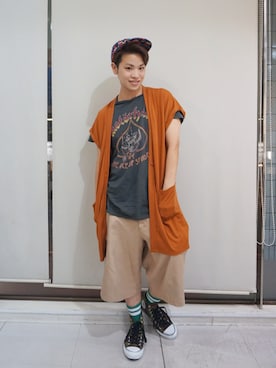 河崎良侑(りょう)さん（メンズ・166cm）の夏コーディネート