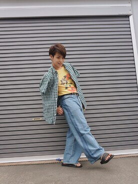 河崎良侑(りょう)さん（メンズ・166cm）の夏コーディネート