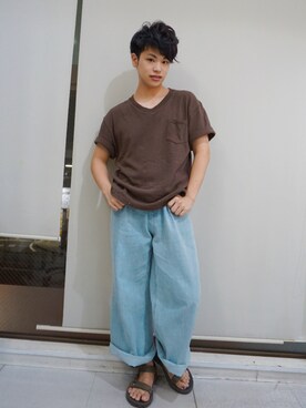 河崎良侑(りょう)さん（メンズ・166cm）の夏コーディネート