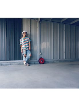 河崎良侑(りょう)さん（メンズ・166cm）の夏コーディネート