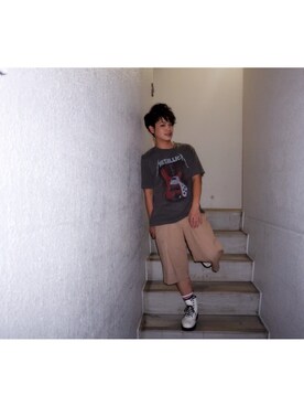 河崎良侑(りょう)さん（メンズ・166cm）の秋コーディネート