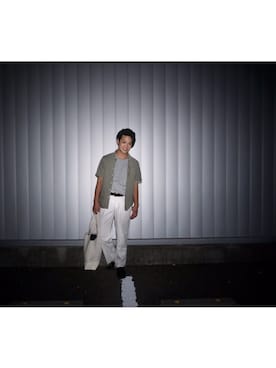 河崎良侑(りょう)さん（メンズ・166cm）の秋コーディネート