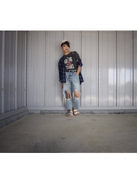 河崎良侑(りょう)さん（メンズ・166cm）の秋コーディネート