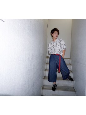 河崎良侑(りょう)さん（メンズ・166cm）の秋コーディネート