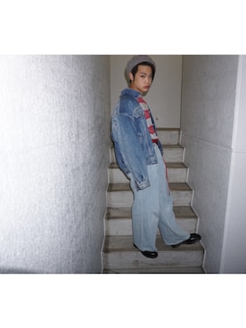 河崎良侑(りょう)さん（メンズ・166cm）の秋コーディネート