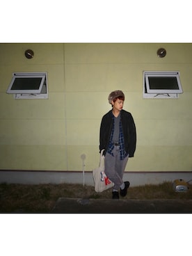 河崎良侑(りょう)さん（メンズ・166cm）の秋コーディネート