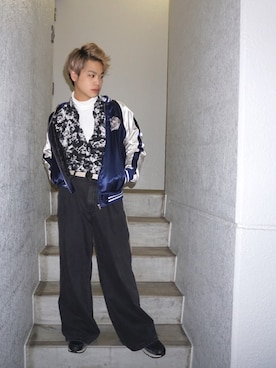 河崎良侑(りょう)さん（メンズ・166cm）の冬コーディネート