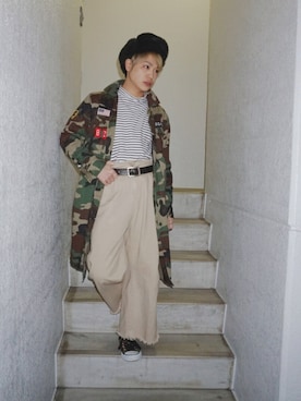 河崎良侑(りょう)さん（メンズ・166cm）の冬コーディネート