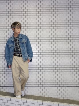 河崎良侑(りょう)さん（メンズ・166cm）の春コーディネート