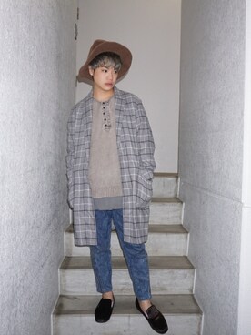 河崎良侑(りょう)さん（メンズ・165cm）の春コーディネート