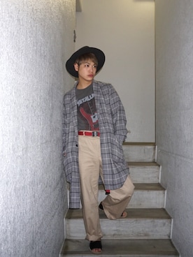「アイテム（その他シューズ）」を使った、河崎良侑(りょう)さん（メンズ・165cm・20代）の春コーディネート