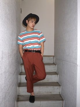 河崎良侑(りょう)さん（メンズ・165cm）の春コーディネート