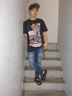 河崎良侑(りょう)さん（メンズ・165cm）の夏コーディネート