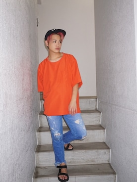 河崎良侑(りょう)さん（メンズ・165cm）の夏コーディネート