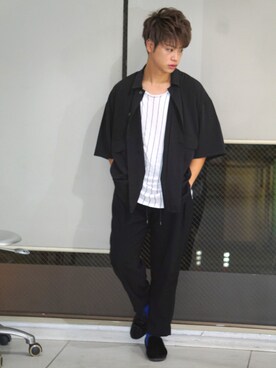 河崎良侑(りょう)さん(メンズ・165cm)の秋コーディネート