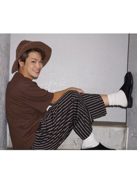 河崎良侑(りょう)さん（メンズ・165cm）の秋コーディネート