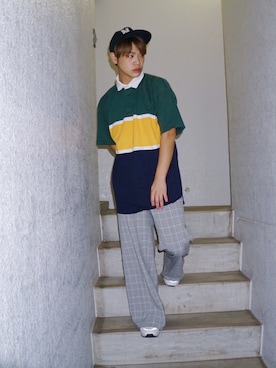 河崎良侑(りょう)さん（メンズ・165cm）の秋コーディネート