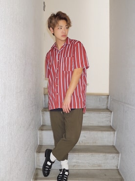 河崎良侑(りょう)さん（メンズ・165cm）の秋コーディネート