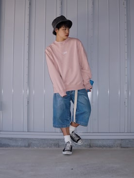 「H&M（エイチ・アンド・エム）のアイテム（ハット）」を使った、河崎良侑(りょう)さん（メンズ・165cm）の秋コーディネート