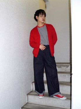 赤カーディガン のメンズ人気ファッションコーディネート Wear