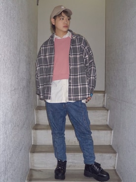 「毎日更新中」｜河崎良侑(りょう)さん（メンズ・165cm）の冬コーディネート